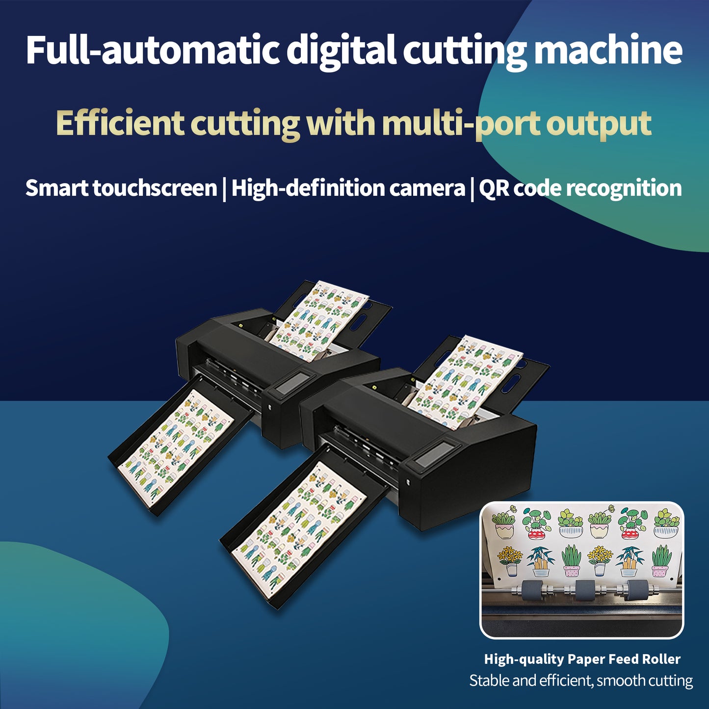 UV DTF AB Film Transfer Sticker Fully Automatic Digital Cutting Machine