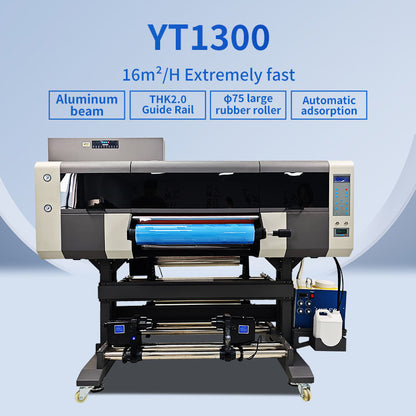 Hot Sale Dual Power Retractable UV DTF Printer | 60cm Roll to Roll Crystal Label Printing Machine