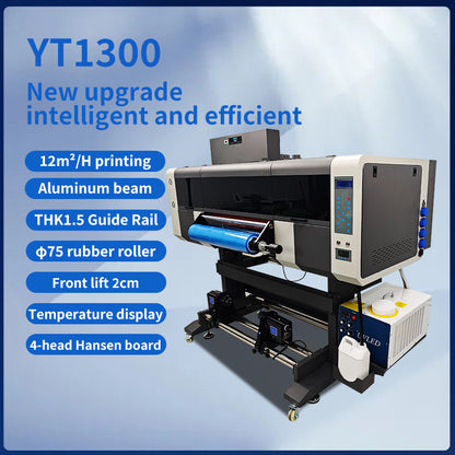 New Top UV DTF Printer Roll Laminator All One 600mm Mobile Case Printing Machine 4 Heads OEM ODM UV Ink Full-Automatic 1 Year