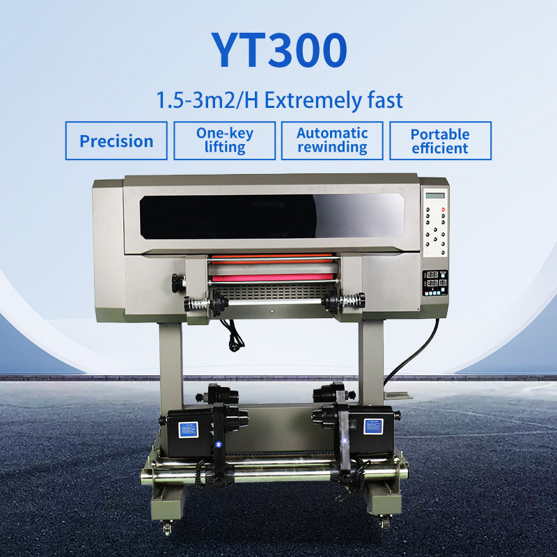 A3 UV printer DTF adopts fully automatic printing technology, used for sticker printing, printing, and film coating glossing functions.